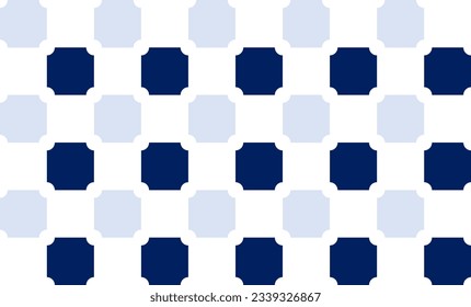 set of two tone blue buttons, retro blue and white repeat seamless pattern design for fabric printing or vintage wallpaper