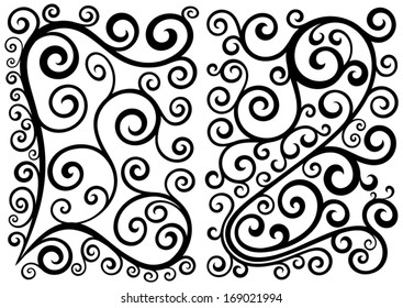 Similar Images, Stock Photos & Vectors of Vector set of floral elements ...