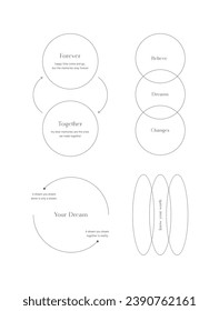 Un conjunto de fuentes de diseño tipográfico y de líneas en estilos mínimos, modernos y simples.
