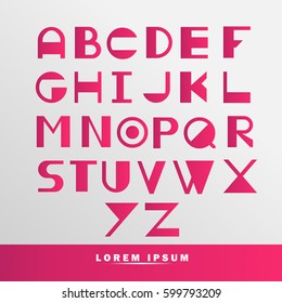 SET TYPOGRAPHIC PINK