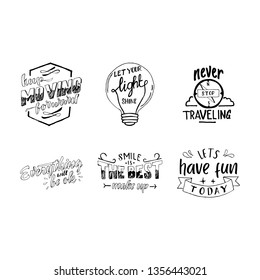 Set of Typography