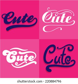 Set of typography. Cute typography for artwork design. Vector T-Shirt graphic for suppliers 