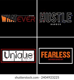 set typography quotes for print t shirt