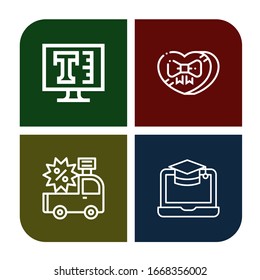 Set von ui-Symbolen. Zum Beispiel Text, Liebe, Auto, Bildschirm, iIcons