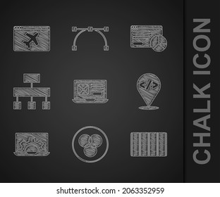 Set UI or UX design, RGB and CMYK color mixing, Color palette guide, Front end development, Web, Site map, Website statistic and template icon. Vector