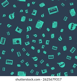 Set UI or UX design, ,  and Web and graphic on seamless pattern. Vector