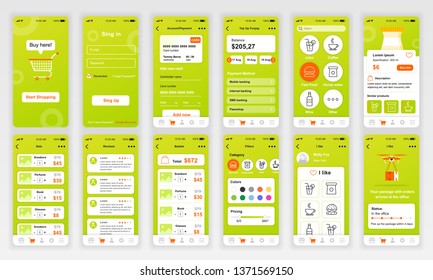 Mobile App Design Ui Ux Gui Stock Vector (Royalty Free) 1819738130