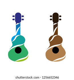 a set of ukulele icons