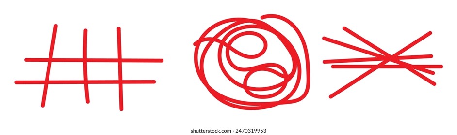 Set of underline and strikethrough markers collection. Horizontal hand drawn marker stripes, scribble brush strokes. 11:11