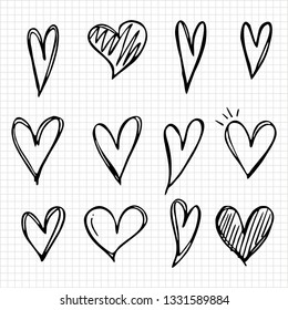 Set of Underline Strokes in Doodle Style Various Shapes