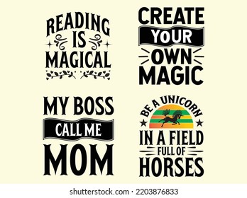Diseño de camisetas de unicornio 