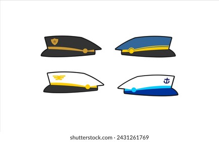Juego de Doodle de Gorra de Trabajo Uniforme