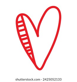 Set of unique hand drawn hearts. Black pencil drawing heart love objects on white. Scribble hearts doodle line. Valentine's day symbols. Romantic vector illustration for design wedding invitation card