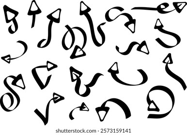 A set of unique, hand-drawn arrows to add a personal touch to your designs