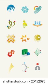 A set of unique icons