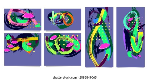 Establezca el único trazo de la banda ancha de fondo moderno Muy Peri con ondas luminosas fluidas Vector moderno de papel de pared digital. Color de moda del año 2022
