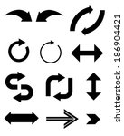 A set of unique vector arrows and elements