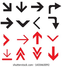 set of unique vector arrows and elements - Vector