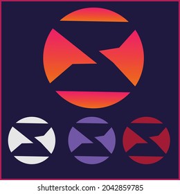 set of unique Z Letter Logo concept.multicolor Creative Minimal design template.Graphic Alphabet Symbol for Corporate Business Identity. Creative Vector element