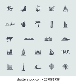 Set of United Arab Emirates icons