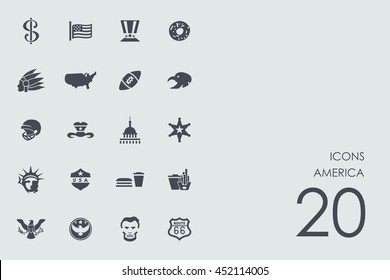 Set Of United States Icons