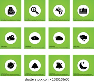 Set Of Universal 12 Icons for your project
