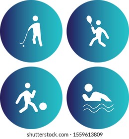 Set Of Universal 4 Icons for your project
