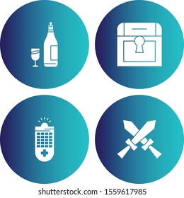 Set Of Universal 4 Icons for your project
