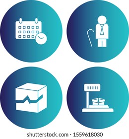 Set Of Universal 4 Icons for your project
