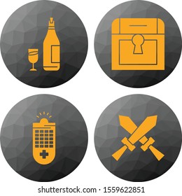Set Of Universal 4 Icons for your project
