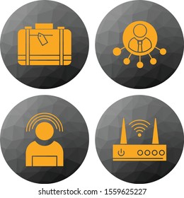 Set Of Universal 4 Icons for your project
