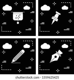  Set Of Universal 4 Icons for your project
