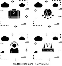 Set Of Universal 4 Icons for your project
