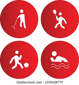 Set Of Universal 4 Icons for your project
