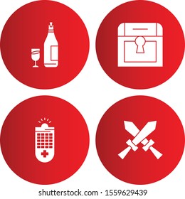 Set Of Universal 4 Icons for your project
