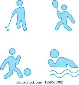 Set Of Universal 4 Icons for your project
