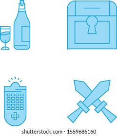 Set Of Universal 4 Icons for your project
