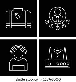 Set Of Universal 4 Icons for your project
