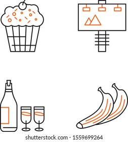 Set Of Universal 4 Icons for your project
