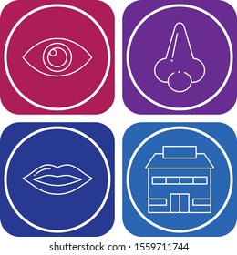Set Of Universal 4 Icons for your project
