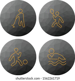 Set Of Universal 4 Icons for your project
