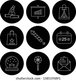  Set Of Universal 9 Icons for your project
