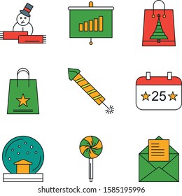  Set Of Universal 9 Icons for your project
