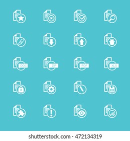 Set of universal file icons
EPS10 vector