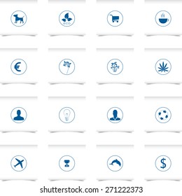 set of universal icons