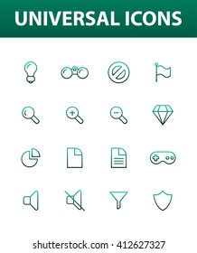 Set of universal icons. general use for web and mobile
