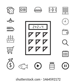 Set of universal icons for web and mobile