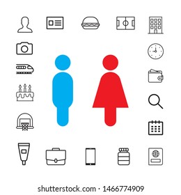 Set of universal icons for web and mobile