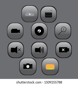 Set of universal icons for web and mobile.