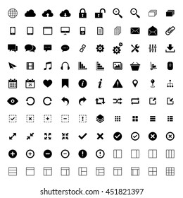 A Set of universal icons for web and mobile